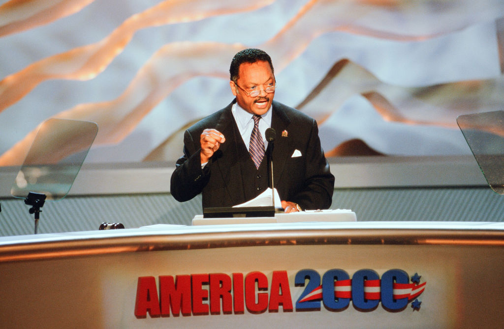 Jesse Jackson leads at the DNC