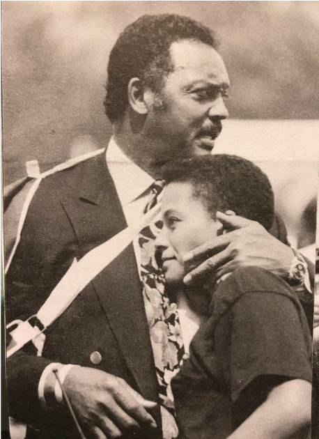 Nadine Smith and Jesse Jackson, 1993