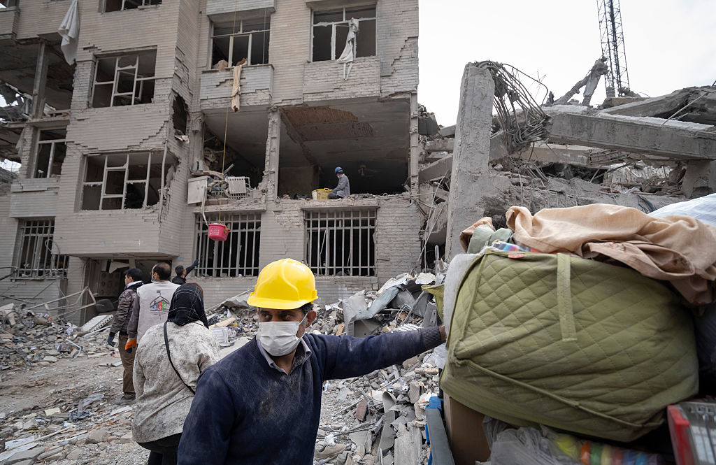 Targeted Residential Area During U.S.-Israeli Military Campaign