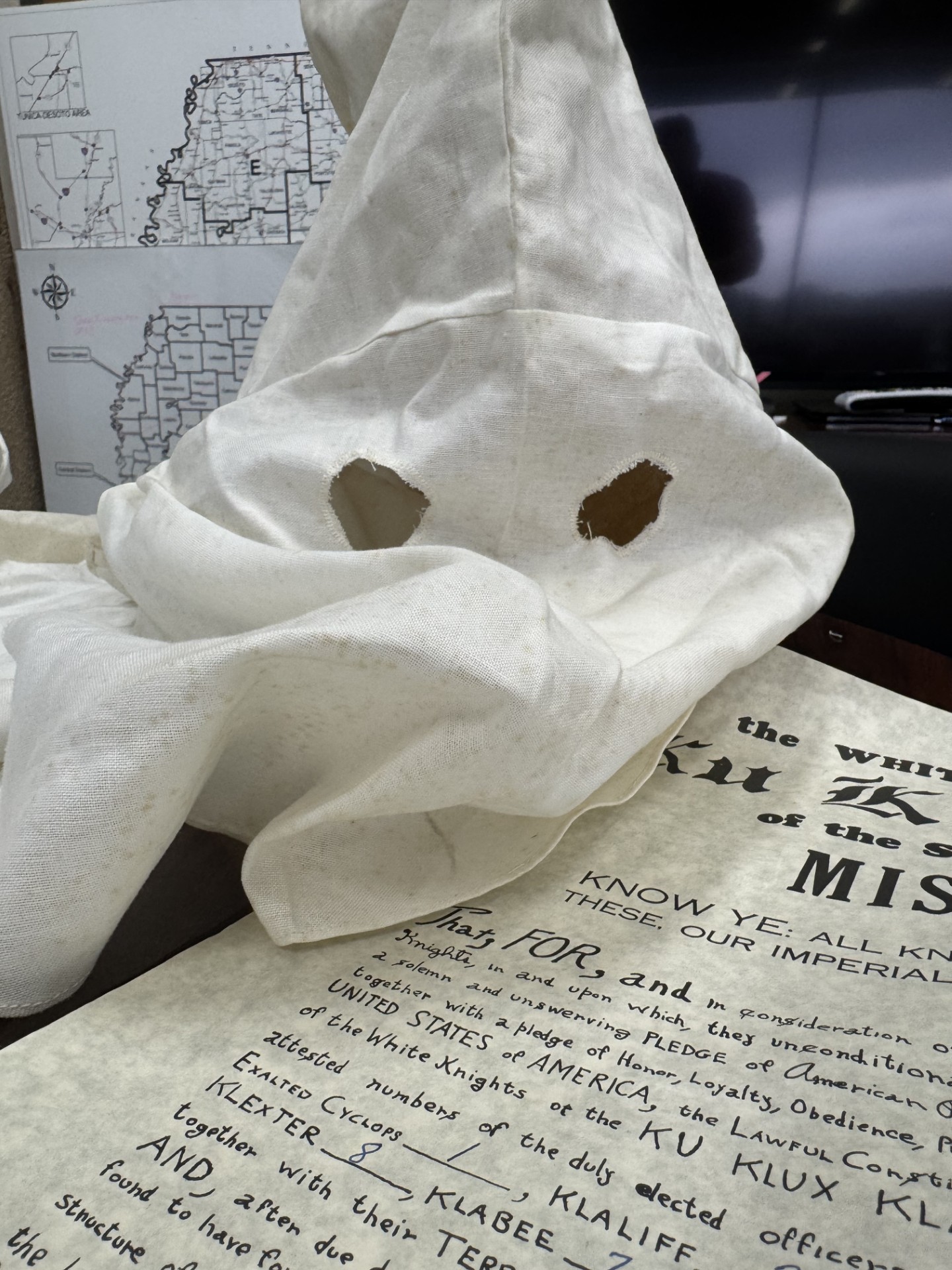 Klan Materials Found In Closet of Mississippi Department of Public Safety