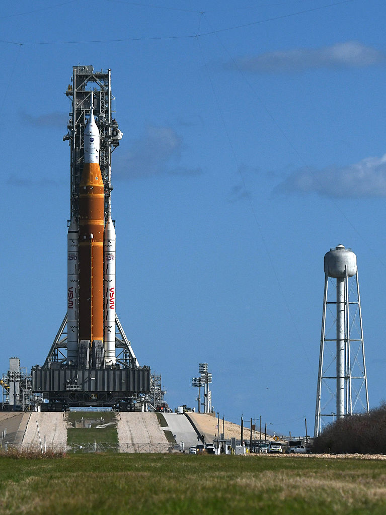 Artemis II Moon Rocket Returns to Pad 39B Following Repairs by NASA at the Kennedy Space Center in Florida