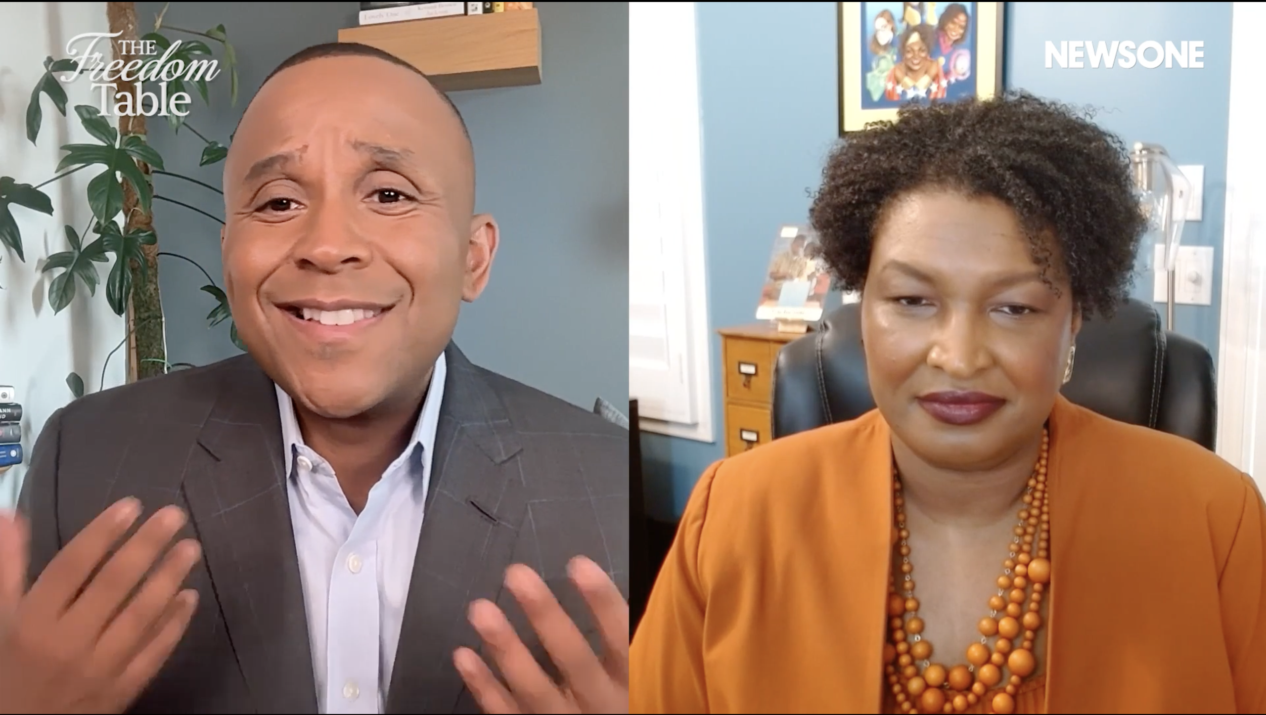 Rashad Robinson and Stacey Abrams