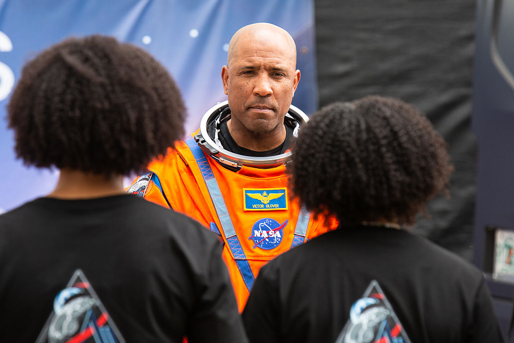 Victor Glover at Artemis II Launch