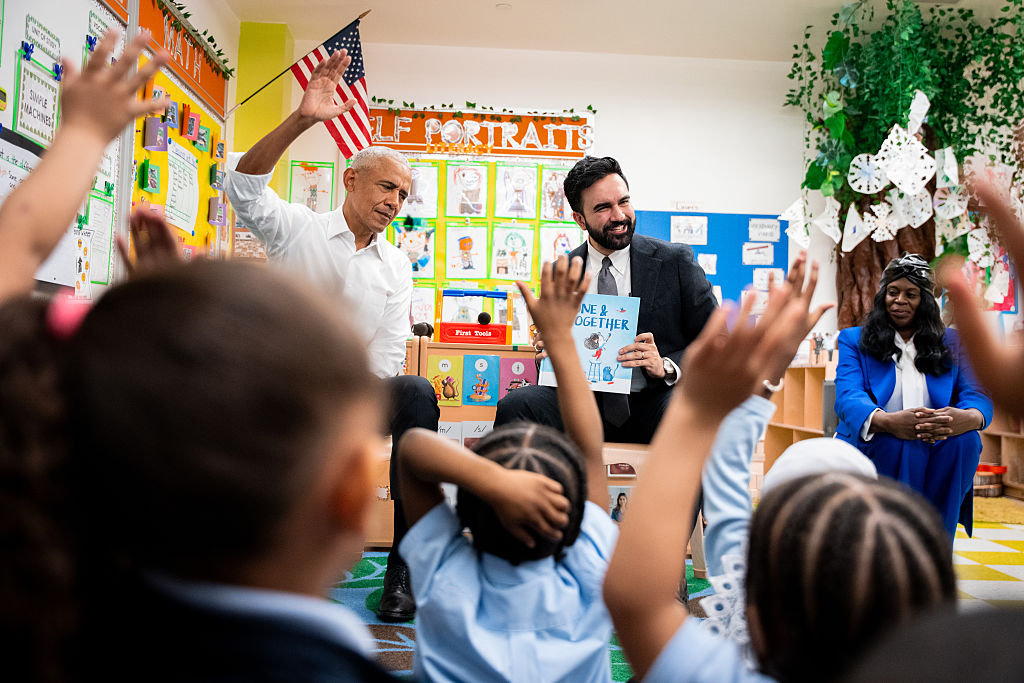 Former President Obama Joins NYC Mayor Mamdani On A Visit To Child Care Center