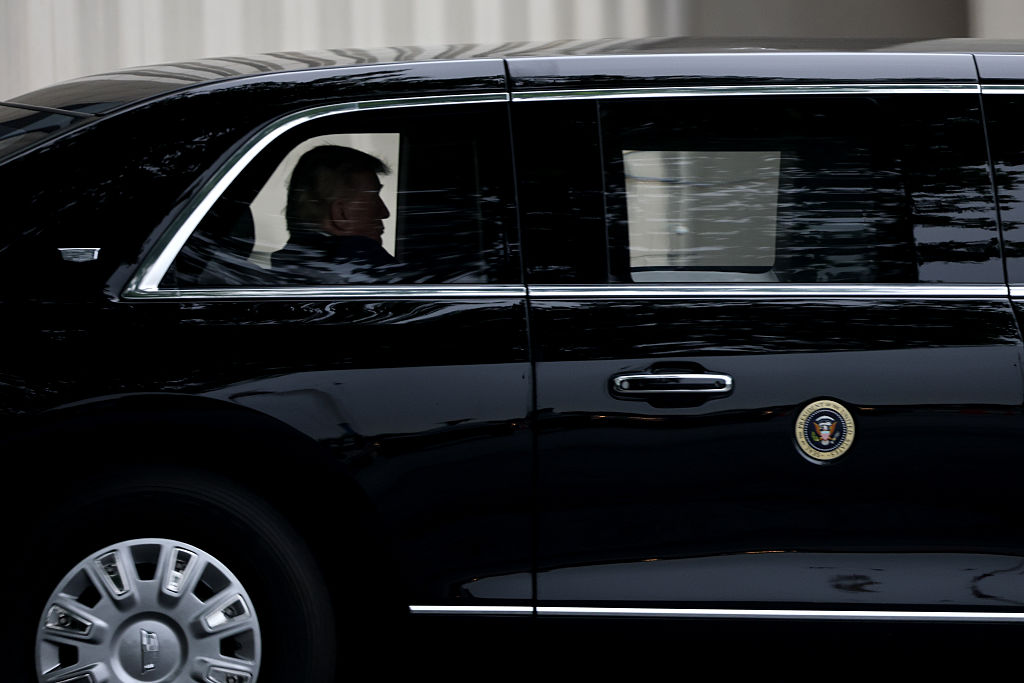 President Trump Travels To And From Walter Reed National Military Medical Center For Presidential Physical