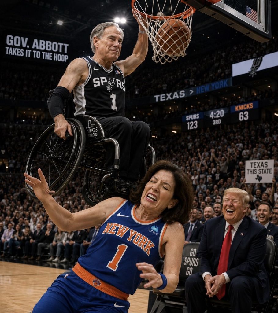 Greg Abbott Wheelchair Dunk