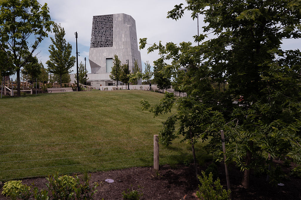 The Press Is Given A Preview Of The Obama Presidential Library