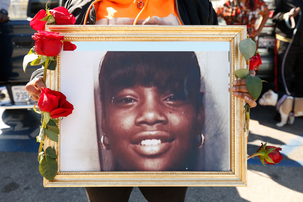 Playground named for Latasha Harlins -- a 15-year-old Black girl who was fatally shot 30 years ago by a Korean liquor store owner in March 1991 over a dispute involving a bottle of orange juice.