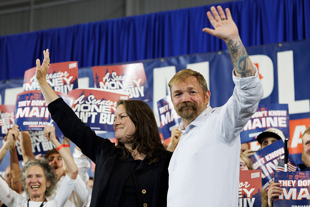 Maine Senate Candidate Graham Platner Holds His Primary Election Night Event