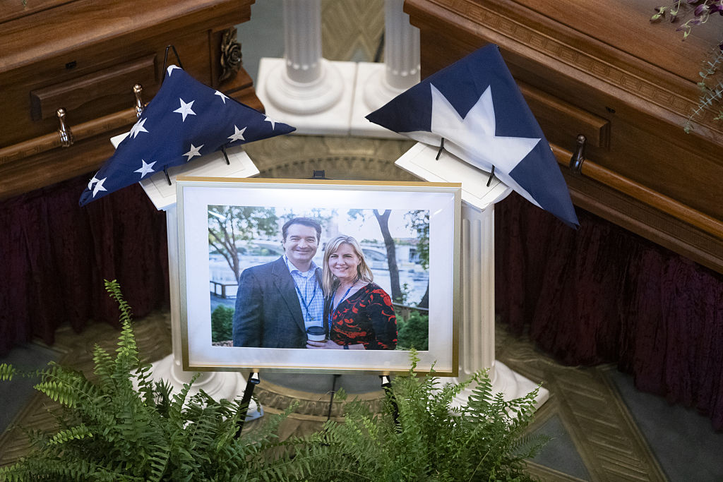 Homage to Hortman family at Minnesota State Capitol