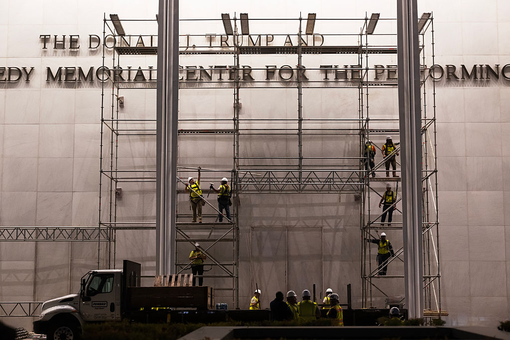 Donald Trump's Name Is Removed From Kennedy Center Building