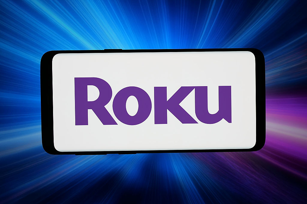 In this photo illustration, the logo of US video streaming