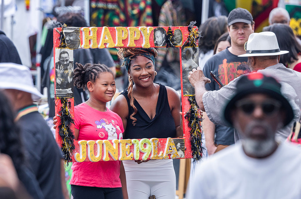 Juneteenth celebration at Leimert Park