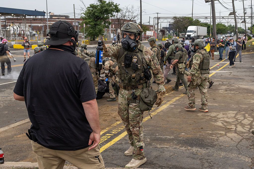 Protests continue outside Delaney Hall Detention Facility in Newark, New Jersey