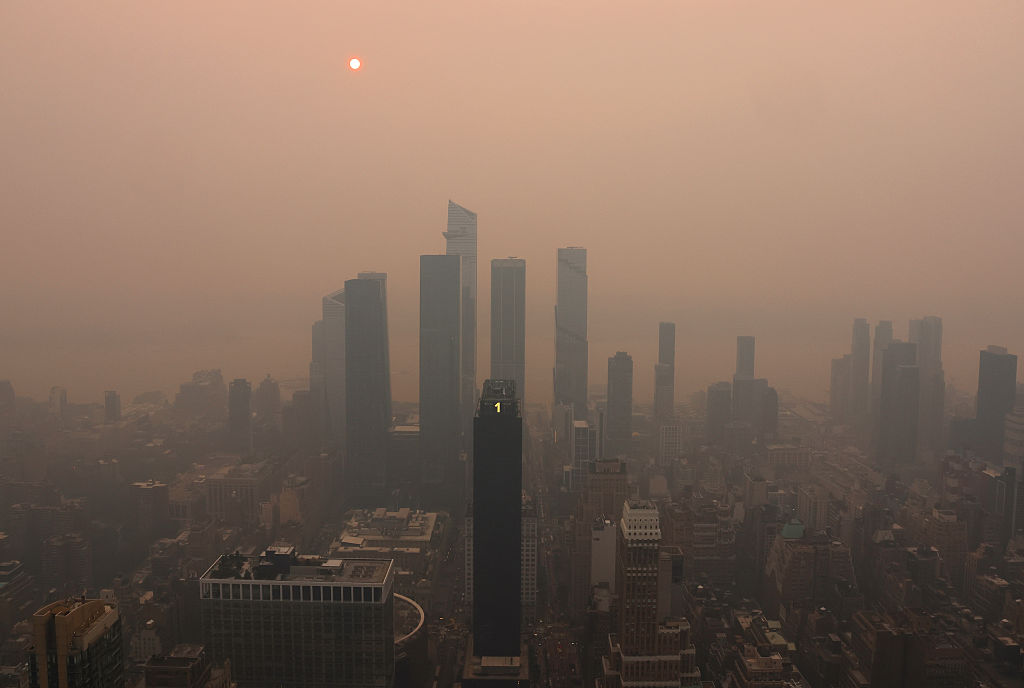 Wildfire Smoke From Canada in New York City