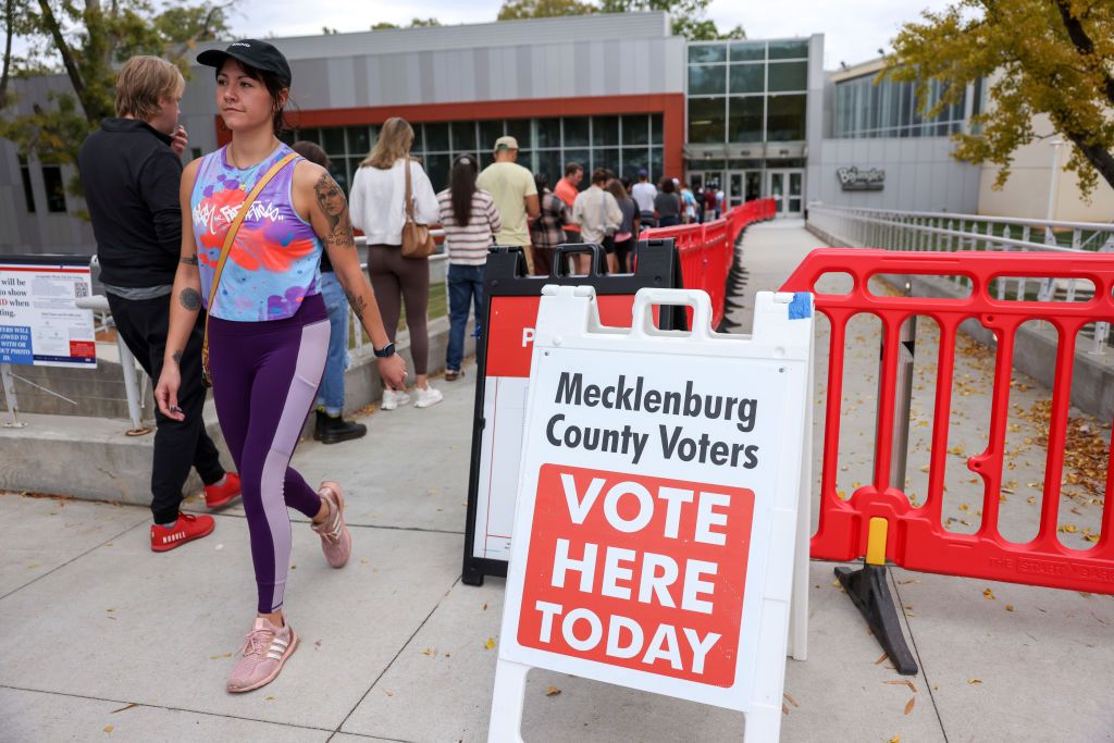 North Carolina voters take adavantage of the last day of early voting in the state.