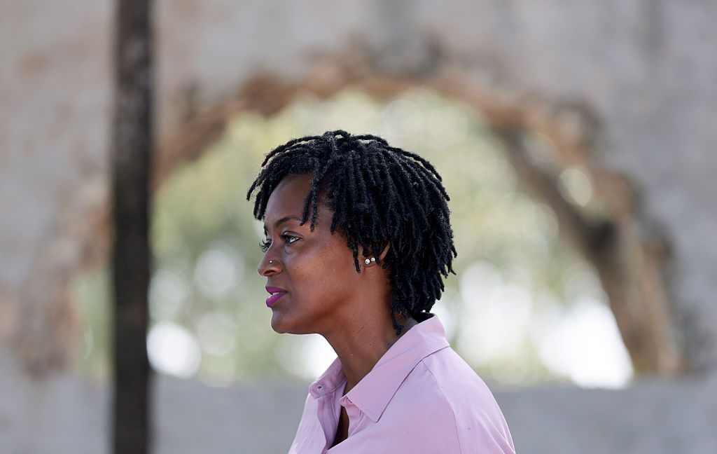 Florida Senate Candidate Angie Nixon Campaigns In Miami Area